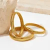 Bangle Bilandi Trendy Jewelry Silver Plated Gold Color Metallic Stretch Bracelet For Women Girl Gift 2023 Trend 230912