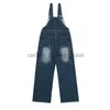 Men's Jeans Men's Jeans American Vintage Embroidery Denim Cargo Overall For Men And Women Full Length Casual Loose High Street Wide Leg Y2k StyleL2309