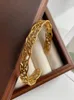 Bangle Retro Gouden Patroon Holle Armband Opening Verstelbare All-Match Sieraden