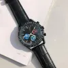 Nova moda relógio masculino automático movimento de quartzo à prova dwaterproof água alta qualidade relógio pulso hora mão exibição pulseira metal simples luxo po2330