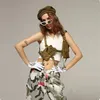 Vêtements de scène Camouflage Hip Hop Vêtements de danse Femmes Gogo Vêtements Discothèque Dancewear Kpop Jazz Outfit Costume de fête