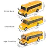 Diecast Model Kids Interactive Educational Inertial Lighting School Bus Toys Car for Boys Girls Birthday Christmas Gift 230912