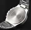 Mens top marca de luxo relógios famosos cronômetro moda casual sólido fino aço inoxidável relógio de quartzo data automática negócios casual conjunto trado pulseira relógio presentes
