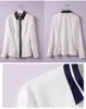 Women's Blouses Fashion Women Shirts & Office Ladies 2 Piece Pant And Top Sets Female Work Wear White