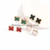 EST Designer Flower Necklace 4/Four Leaf Clover Diamonds 우아한 목걸이 여성 보석 선물 고품질 드롭 데 DHHTW