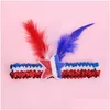 Party Decoration 2023 Carnival Sequins Hair-Band Feather Headwear Hair Band Cross Border Yeren Factory Wholesale Drop Delivery Home Dhbcz