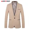 Herenpakken Blazers Blazers voor mannen Bruiloft Mode Jas Herfst Casual pak Slim Fit Merk MOOWNUC Bruidegomkostuum Schoolfeest Feest 230912