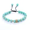 Bracelet de perles en pierre ronde, pierres précieuses, cristal, réglable, Chakra, cadeaux pour femmes et filles, bijoux