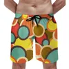 Men's Shorts Retro Mod Gym Summer Disco 70s 60s Classic Beach Male Surfing Quick Dry Custom Swim Trunks