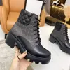 Designer G Boots Women Ankle Booties Winter Leather Boot Martin Platform Letter Luxury Woman Fghfgh