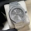 Shiny Mens 시계 자동 기계 디자이너 시계 41mm 사파이어 빛나는 비즈니스 손목 시계 Montre de Luxe