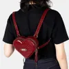 Bolsos de noche Vivi Bolsos de diseñador para mujer Mochila con patrón de cocodrilo Moda japonesa Bolso bandolera Corazón Mini libreros f324y