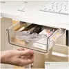 Aufbewahrungsboxen Bins Der Style Schreibtischbox unter Büro Organisationswerkzeug Bottom Rack Briefpapier Unsichtbare Workstation Z230811 Drop Lieferung DHLMU