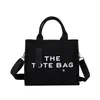 Płótno luksusowy projektant The Tote Clutch Shopper Bag Women Nylon Nylon Pu Cool Ramienie Torby Ręka Pasek Męski Square 2802