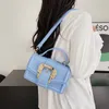 High-end Fashionable Simple 2023 Summer New Korean Style Trendy Saddle Bags Women's Temperament Wild Shoulder Portable Small Square Bag
