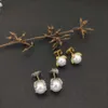 DY örhängen Pearl Studs Stud Designer Kvinnor Eleganta örhängen Vintage modetillbehör bröllop smycken orecchini inlagd imitation zirkon