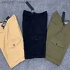 Kvinnors shorts Mens Brand Shorts Topstoney Designer Men's Side Etikett Pocket Wash Work Clothes Casual Shorts Storlek M-2XL L230912