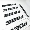 Badges noirs en lettres et chiffres arrière, emblème 316d 320d 325d 328d 330d 335d, pour BMW série 3 E90 E46 E91 E92 E93 F30, accessoires de voiture 239l