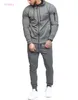 4xl Autunno Inverno Uomo Jogger Suit Tuta New Fashion Sport da uomo Braccio Cerniera Decorazione Fitness Abbigliamento casual Pantaloni a due pezzi Set Tute