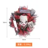 Halloween Deur Hangende Decoratie Joker Masker Krans Spookachtig Spookhuis Decor HRC0625-1