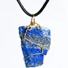 Ruwe natuursteen kristal edelsteen hanger ketting 7 chakra yoga helende steen topaas amethist kettingen hiphop sieraden