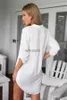 Street Style Dresses Summer Sexy V Neck Short Beach Dress Chiffon White Mini Loose Casual T Shirt Dress Plus Size Women Clothing HKD230912