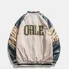 Mens Jackets Couple Pu Leather Baseball Jacket Patchwork American Vintage Streetwear Loose Letter Embroidery Basic Sports Coat Unisex 230912