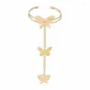 Link bransoletki jednoczęściowy motylek bransoletki łańcuch bransoletki dla kobiet złoto srebrne poszyjanie mody biżuterii prezent 2023 Style CB201