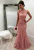 Magnificent2019 Nuevo diseño Dusty Rose Ropa de noche formal Un hombro con cuentas Sirena Larga Fiesta de graduación árabe Vestidos para ocasiones especiales Barato HKD230912