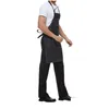 Aprons New Leather Strap Custom Denim Apron For Barbershop Hairdresser Kitchen Men Personalized Coffee Drop Delivery Home Garden Texti Dhqrv