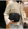 Сумки для покупок Женская дизайнерская стеганая сумка через плечо с цепочкой и молнией на плече