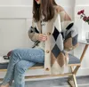2023 nueva moda suéter cárdigan mujer suelta Top tejido grueso