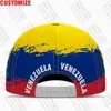 قبعات الكرة فنزويلا بيسبول أغطية مجانية مخصصة اسم شارة فريق في فين فين الريف السفر فنزويلي الأمة الإسبانية العلم 230911