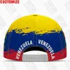 Casquettes de baseball Casquettes de baseball Venezuela Badge de nom sur mesure gratuit Team Ve Hats Ven Country Travel Nation vénézuélienne Drapeau espagnol Couvre-chef 230911