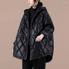 Trench da donna Cappotto femminile autunno e inverno stile coreano Taglie forti Cappotto allentato in pelle PU con coulisse in vita letteraria con cappuccio