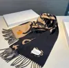 2023 Designer scarf Scarves Trendy Letter Jacquard Long Scarf Double Side Color Women Cashmere Wrap gift