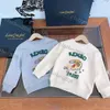 Kids Hoodies Sweatshirts 가을 겨울 New West Kids See Ghost Boys Girls Hoodies Sweatshirts 고품질 럭키 까마귀 풀버 탑 브랜드 새로운 디자이너 화이트 그레이