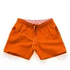 Herr shorts avslappnad sommarstrand fitness träning byxor andningsbara fickor boardshorts surf manskläder