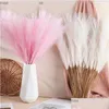 Couronnes de fleurs décoratives Décoration de la maison Ramadan DIY Fausse fleur pour chambre à coucher Boho Ménage Simation Roseau séché Drop Livraison G Dha4H