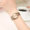 Wristwatches 2023 WWOOR Fashion Brand Ladies Watches Luxury Diamond Rose Gold Women Bracelet Watch Elegant Dress For Girls montre femme 230911