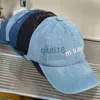 قبعات الكرة Miu Denim Cap Cap Women Hip Hop Hat Caps للسيدات الرجال في الهواء الطلق Summer Visor Autumn Snapback Sun Hat Gorras X0912