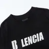 T-shirts de créateurs Balencgs Sweatshirts pour hommes de haute qualité Paris B Coton Coton à manches courtes T-shirt T-shirt Tred Loose Burst Print Tee Couple Top 78fh