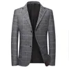 Men's Suits 2023 Four Seasons High-quality Suit Fashion Slim Thin Style Top Middle-aged Casual Single Blazer M-3XL