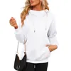 Women's Hoodies Fall Winter Hoodie Turtle Neck Sweatshirt Cozy Lightweight Pullovers Loose Oversize Tops Female Hip Hop Streetwear