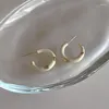 Boucles d'oreilles coréennes simples en métal irrégulier pour femmes, bijoux géométriques à la mode, cadeaux, nouvelle collection 2023