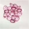 Lösa ädelstenar kryssbräda klippt av high-end 100% semi-ädelsten 9x7mm oval rosa topas ädelsten för smycken som gör 10 st/parti dhgarden dhdlv