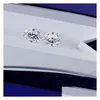 Loose Diamonds High Grade Moissanite Gemstone Very Excellent Brilliant Cut Oval 3X2Mm Great Fire E-F Color Synthetic Diamond Dhgarden Dhstc