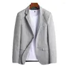 Herenpakken Mannen Jasje Lente Herfst Man Casual Blazer Mannelijke Losse Business Masculino Mode Effen Lange Mouwen Dunne stijl 2023