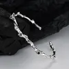 Cold Wind Fashion Retro S925 Sterling Silver Winding Tree Vine Armband Kvinnlig öppning Justerbar temperament Set diamantarmband