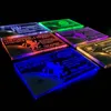 Led Acrylic Luminous Visitor Card Luxury Metal Laser Engraving Business Card Blank Card